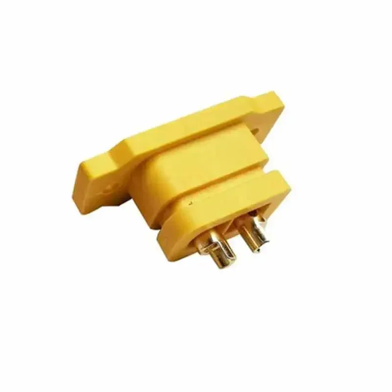 XT60E Female Connector with Fixed Seat XT60 Copper Gold-plated Adaptation Aircraft Model Plug Socket for RC Models Multicopter