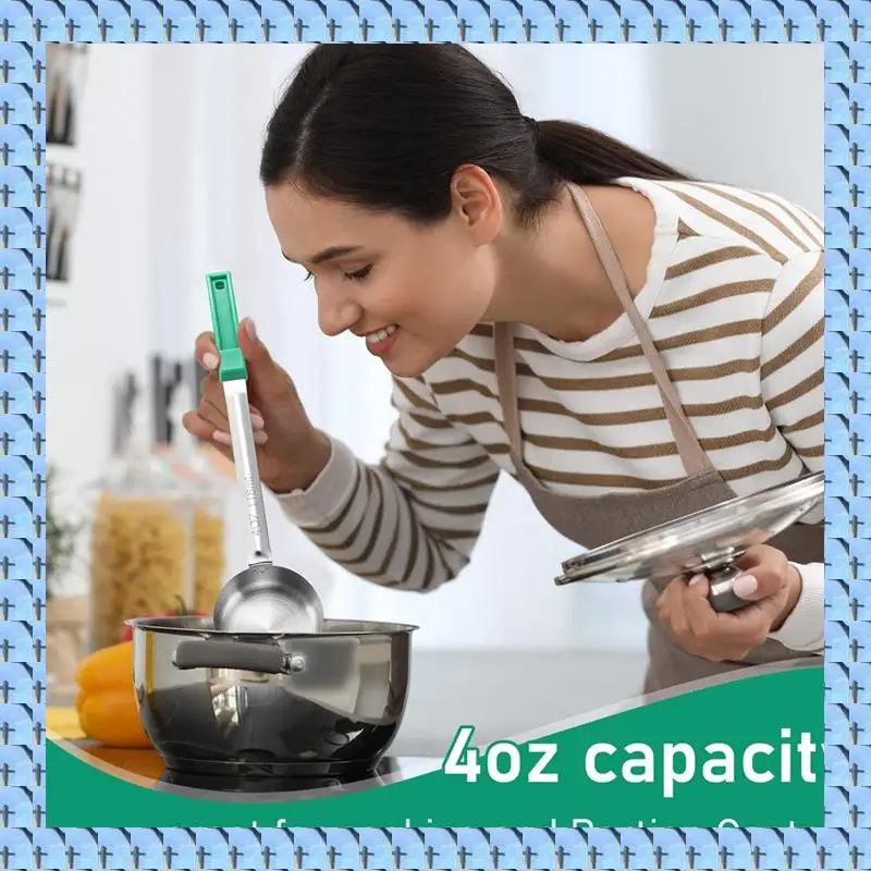

NOCM Portion Control Serving Spoons - Bariatric Must Haves - Perfect For Weight Watchers& Gastric Bypass - Set Of 4 Ladles