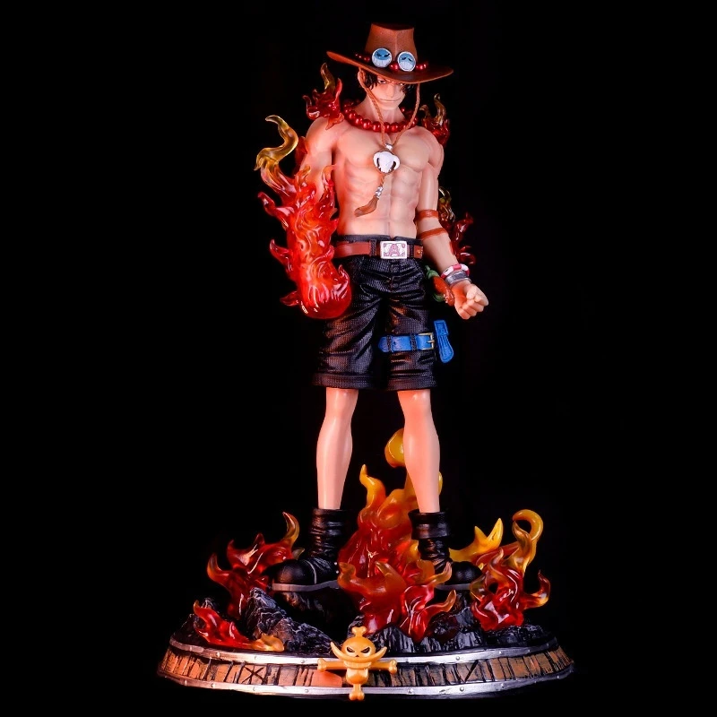 

41cm One Piece Fire Fist Ace Double Head Sculpt Action Figure Pvc Dream Series Boxed Collectible Statue Desktop Decor Toys Gifts