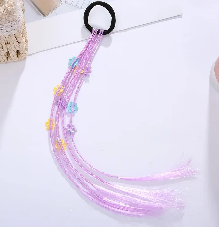 New Korean Fashion Kids Wig Braids Girls Dirty Braid Hair Rope Children Gradient Barrettes Headwear Baby Kids Hair Accessories