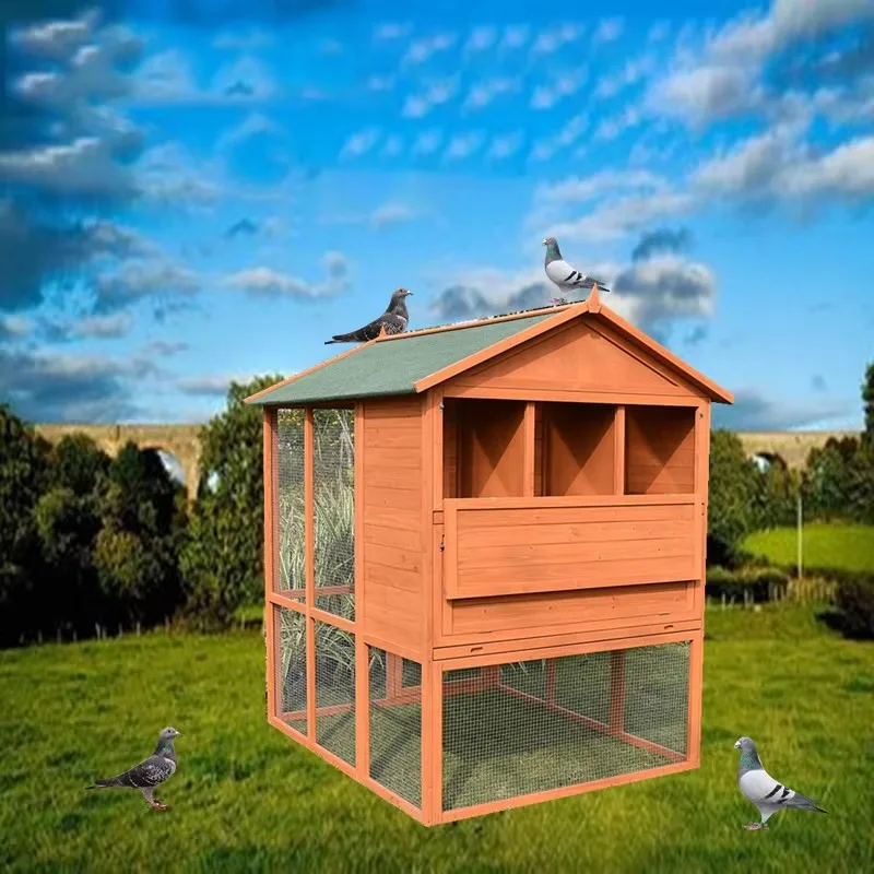 Hot Sale Wooden Cage Penning Wire Mesh Outdoor Kennel Rabbit Pigeon Coop Chicken Ducks Geese  Play Cage