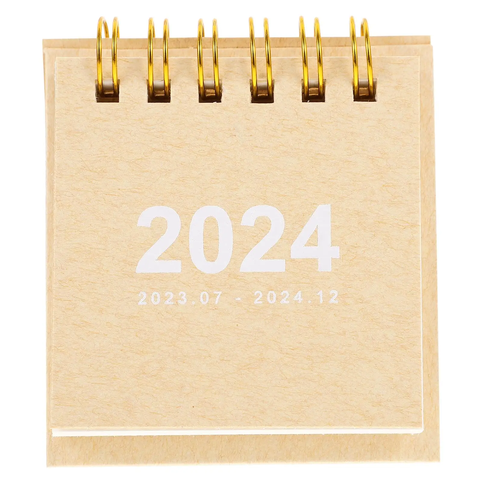 

Мини-настольный календарь на 2024, маленький флип-календарь для учителей, студентов, офисных работников, ежемесячные страницы, плотная бумага, простой дизайн для дома