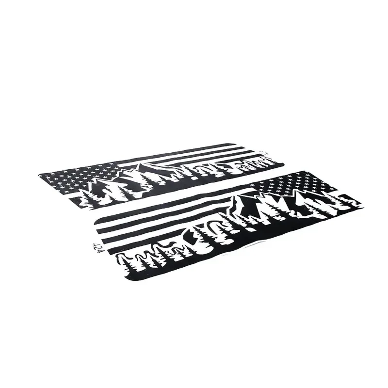 

For Hummer H2 2003-2009 H3 2005-2009 PVC Black Car Rear Window Windshield Graphic Decal Sticker Car Accessories