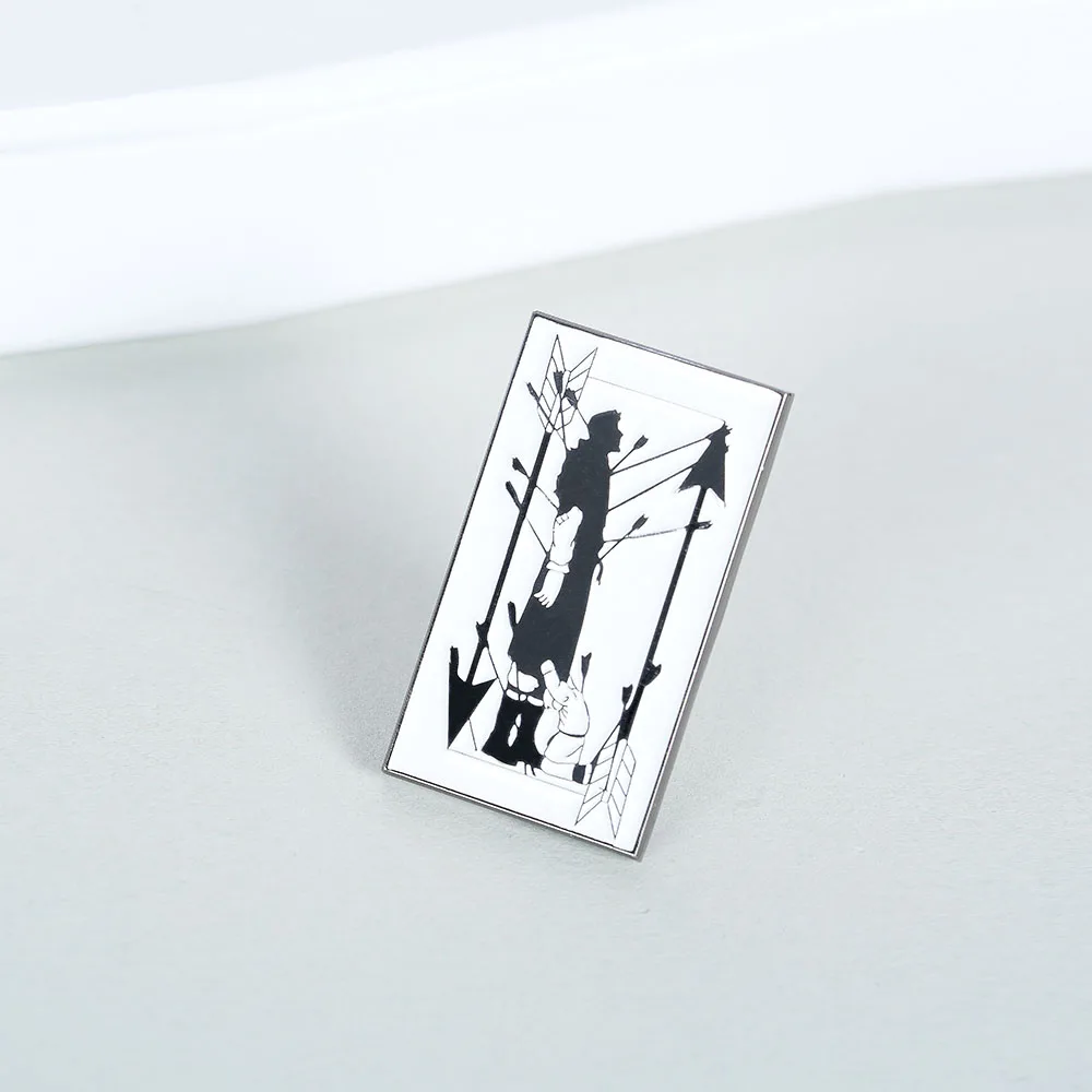 Vinland Saga Poster Lapel Pin Thors & Thorfinn Black White Badge Anime Peripheral Cosplay Props Gift