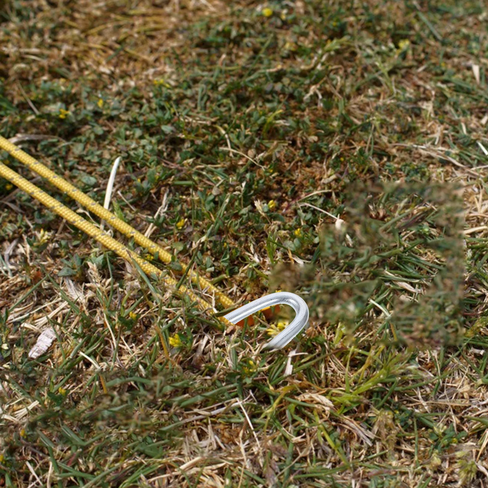 

50 pcs Garden Staples Heavy Duty Iron U Shape Nails For Landscape Fencing Netting Yard Stakes Rust Resistant Fastening Fixing