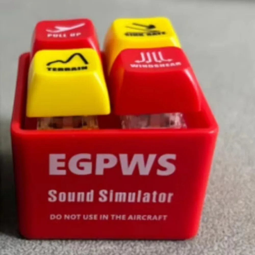 737 Airbus EGPWS Warning Simulator Aircraft Route Sound Effects Pilot Keychain Pendant Highly Simulated 737 Warning Sound