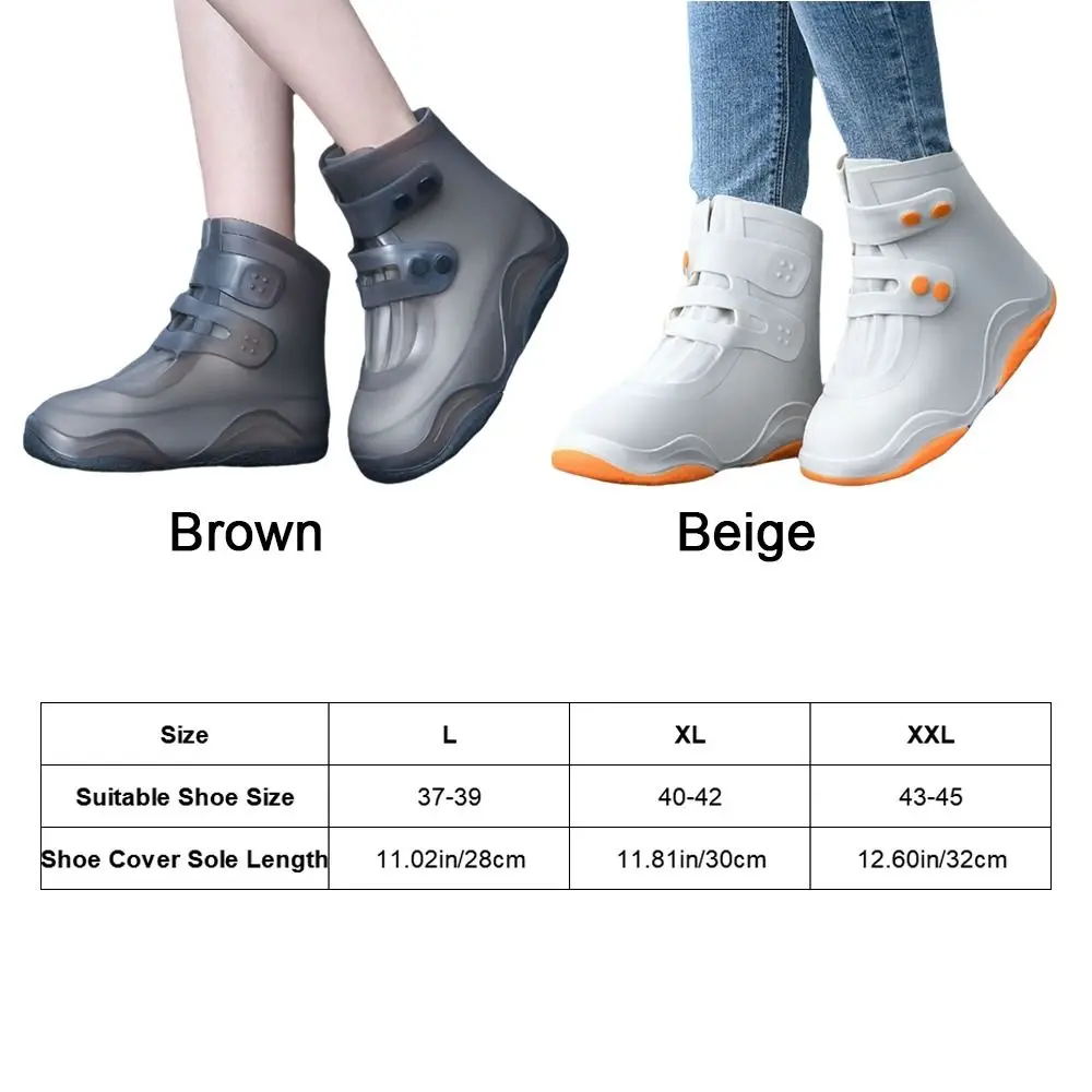 1 par engrossado botas de chuva cobre anti deslizamento resistente ao desgaste capa de sapato de chuva lavável anti-incrustante à prova dwaterproof água capas de sapato crianças