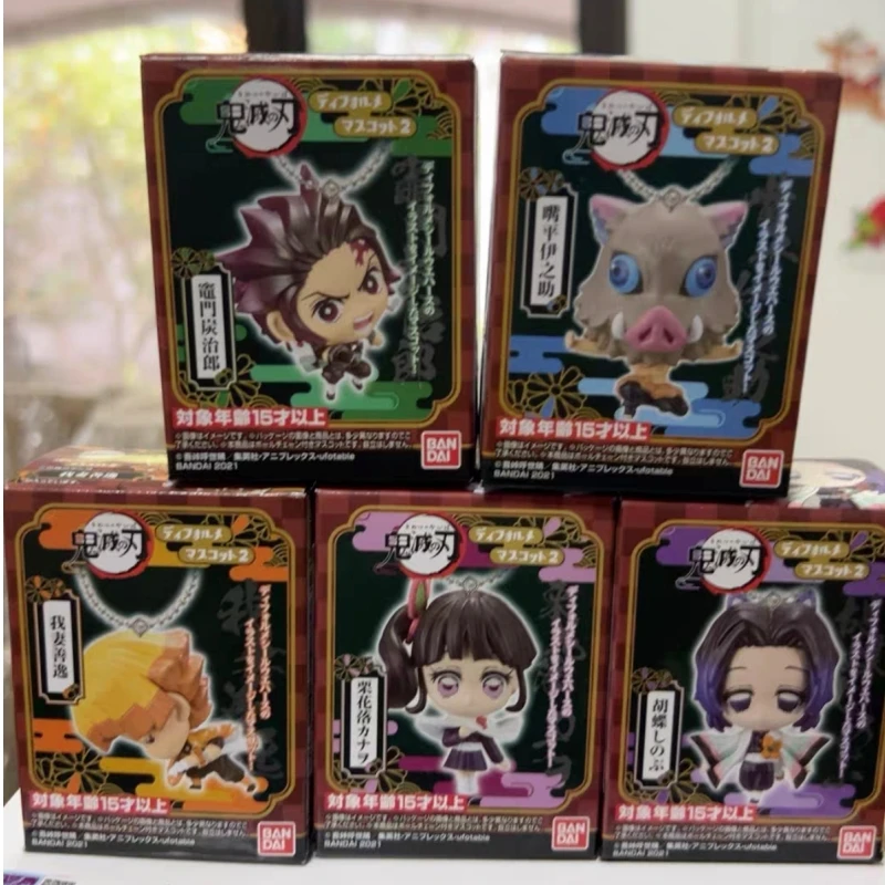 

100% Official Genuine Stock Ghost Slayer Q Version Cute Mini Pendant Series Anime Peripheral Collection Toys Birthday Gifts