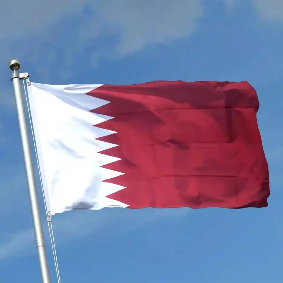 5 Pcs/lot Qatar National Flag 90x150cm Qatar Flag The State of Qatar National Flag wholesale