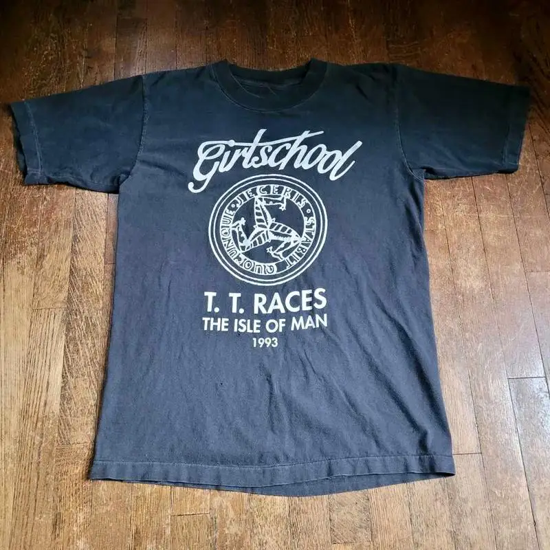 

Band Girlschool Tour The Isle Of Man Heavy Cotton T Shirt All Size