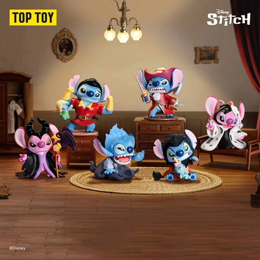 TOPTOY Disney Stitch Multi Series Blind Box Cute Figurine Mystery Box Collectible Doll Desktop Surprise Gift