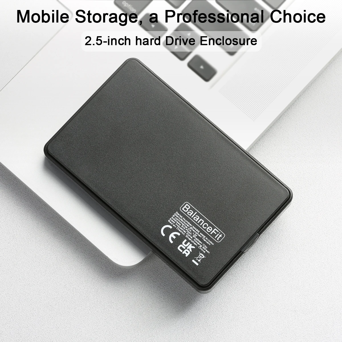 

Корпус жесткого диска 2,5 дюйма, материал ABS, внешний футляр для хранения без инструментов для жесткого диска SATA и твердотельного накопителя 7–9,5 мм