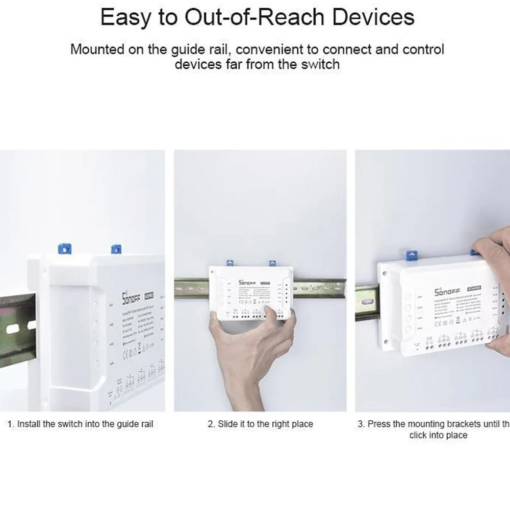 SONOFF Smart WiFi Switch 4CH R3 4 Gang Wireless 4CH PRO R3 Switch CountdownTiming Remote Control Home Automation Via Ewelink APP