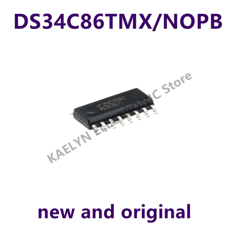 5-10pcs/lot New and Original DS34C86TMX/NOPB DS34C86TMX DS34C86  0/4 Receiver RS422, RS423 16-SOIC