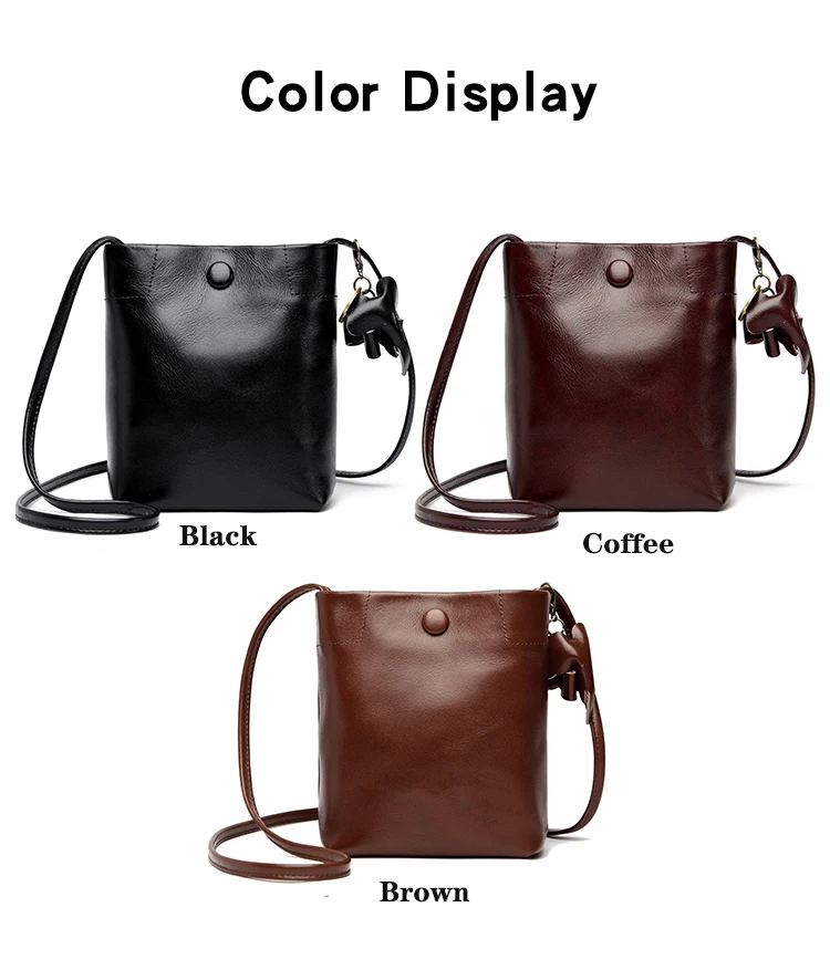 100% Genuine Leather Shoulder Bag Women Crossbody Purse Designer Top Layer Plant Tanned Cowhide Phone Luxury Vertical Soft Bag