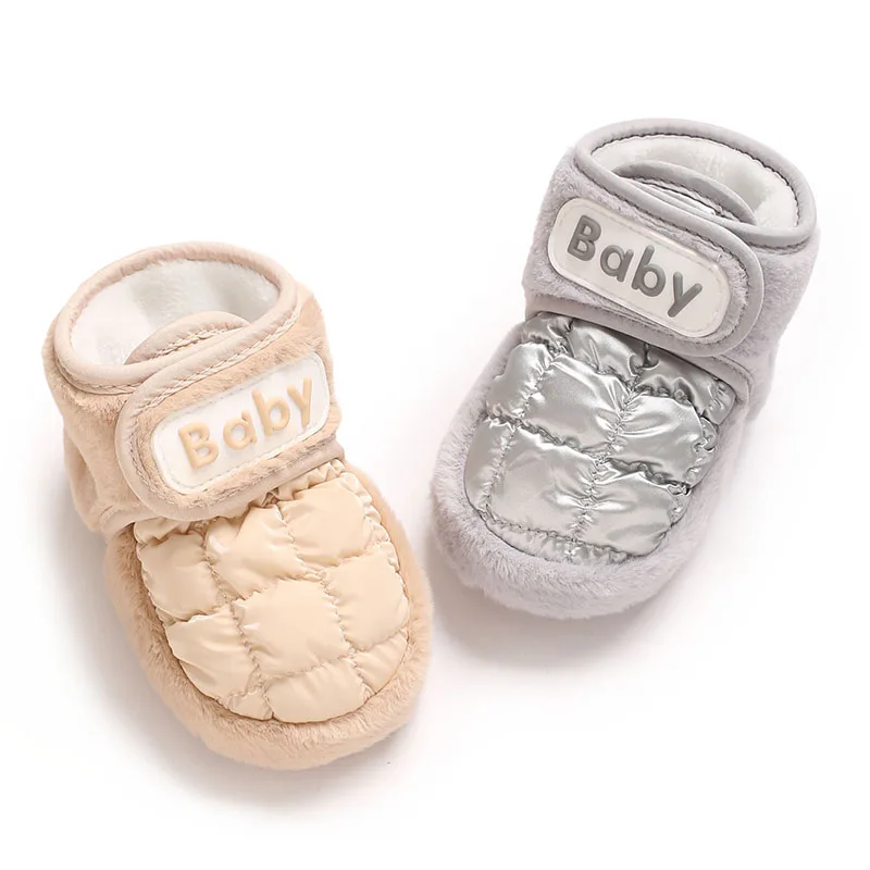 

Baby Boys Snow Boots 0-18 Months Winter Warm Fleece Lined Soft Sole First Walkers Non Slip Cute Fashion