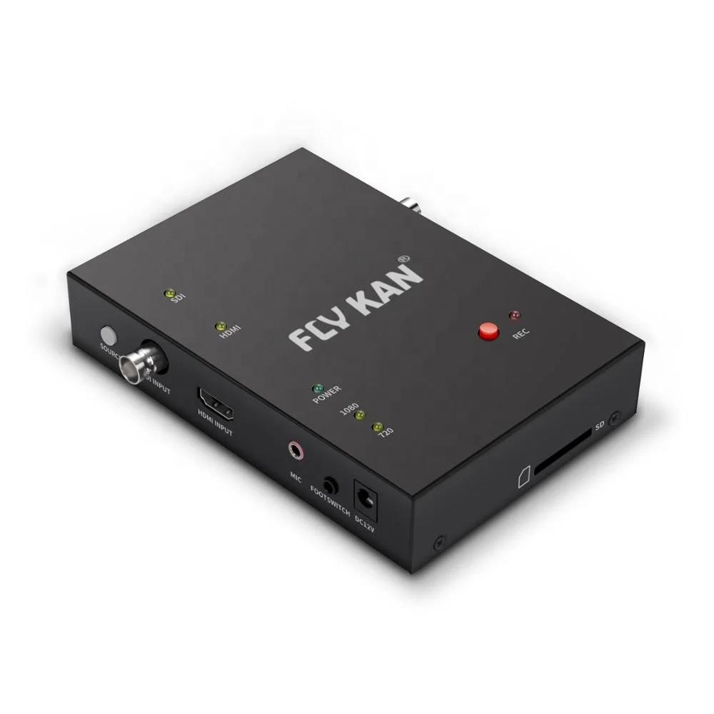 

Fly Kan SDI Capture Standalone 3G-SDI/HD Video Capture Box to HDD/SSD/SD/USB Drive With HD/SDI Pass-Through