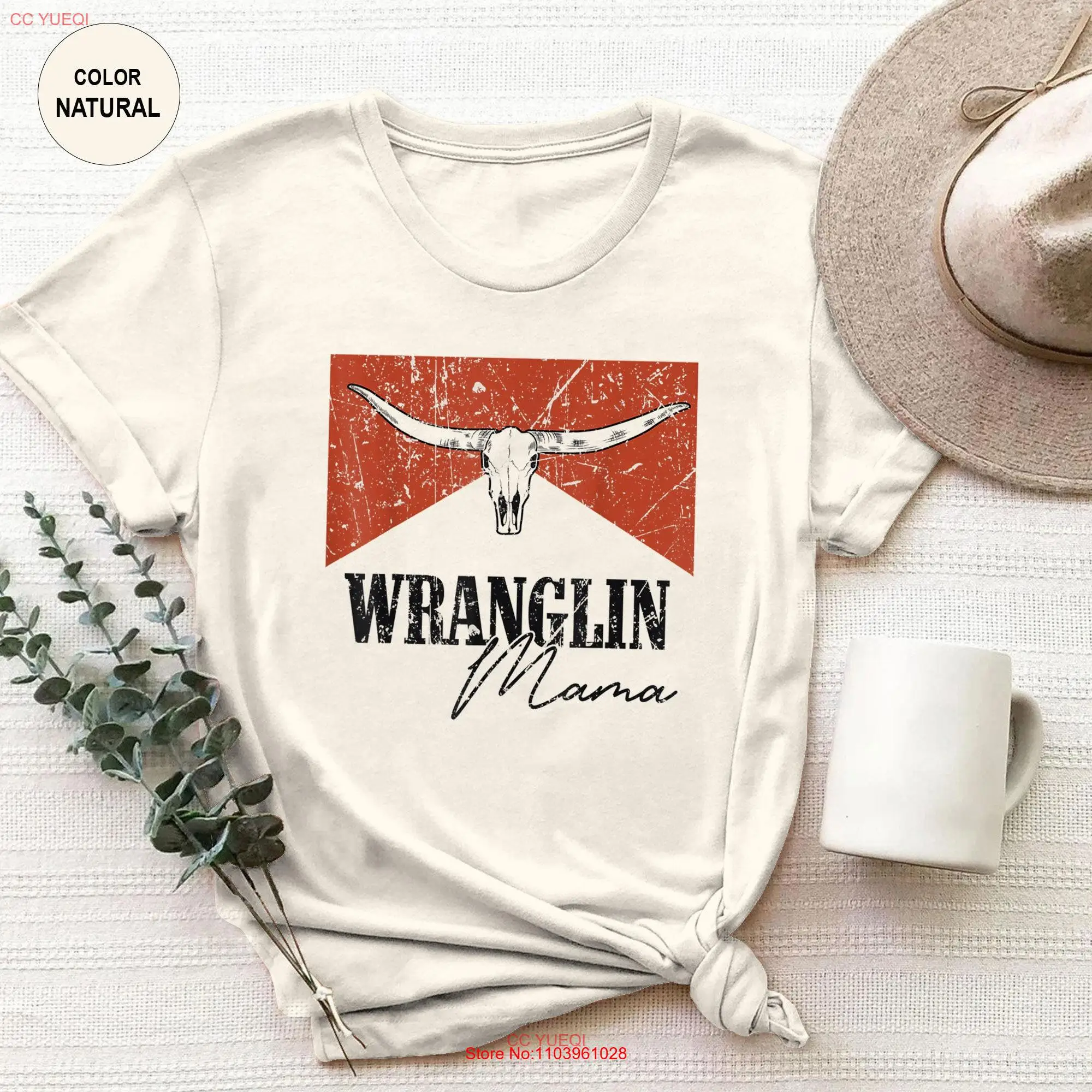 Винтажная футболка с изображением черепа быка Wranglin для влюбленных в западном стиле дикий запад коровка Юго-Западная одежда с длинными или короткими рукавами Винтажная футболка с изображением черепа быка Wranglin для влюбленных в западном стиле дикий запад коровка Юго-Западная одежда с длинными или короткими рукавами