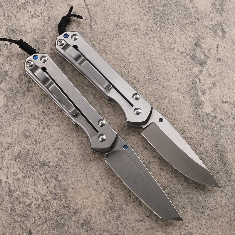 All-steel handle 5CR15 steel high hardness outdoor life-saving self-defense small folding knife fruit knife sharp portable knife