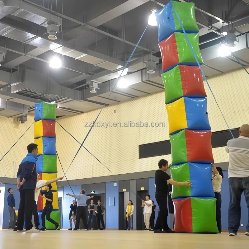 Inflatable Stacking Game, Team Building Activities, Sports Meet Competition Props, Enterprise Event Toys, Fun Corporate Games