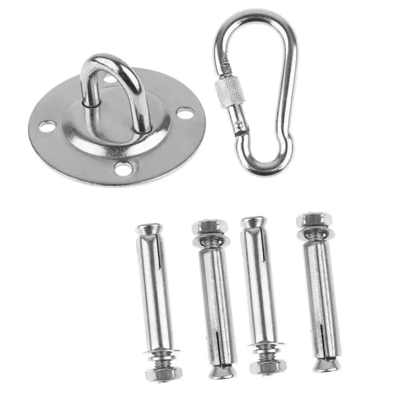 Rust Proof Stainless Steel Hammock Ceiling Mount Hook Heavy Duty Suspension Bracket Perfect for Yoga Swing Home Hanging Decor