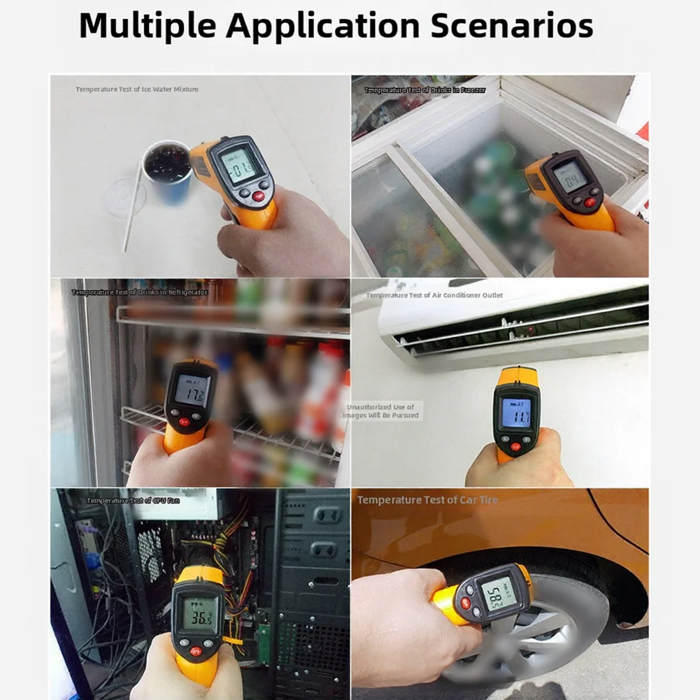 Thermal Scanner Handheld Thermometer 144.5*38*93 Mm Temperature Instrument Measurement Range -50 400 for C Accuracy 1.5 C