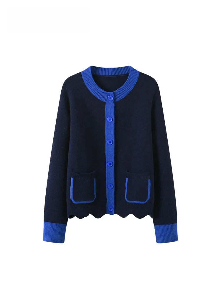 

Свитер женский CaraCLUB, больших размеров, круглый вырез, длинный рукав, вязаный, осенне-зимний, новый, модный, в стиле пэчворк, для колледжа...