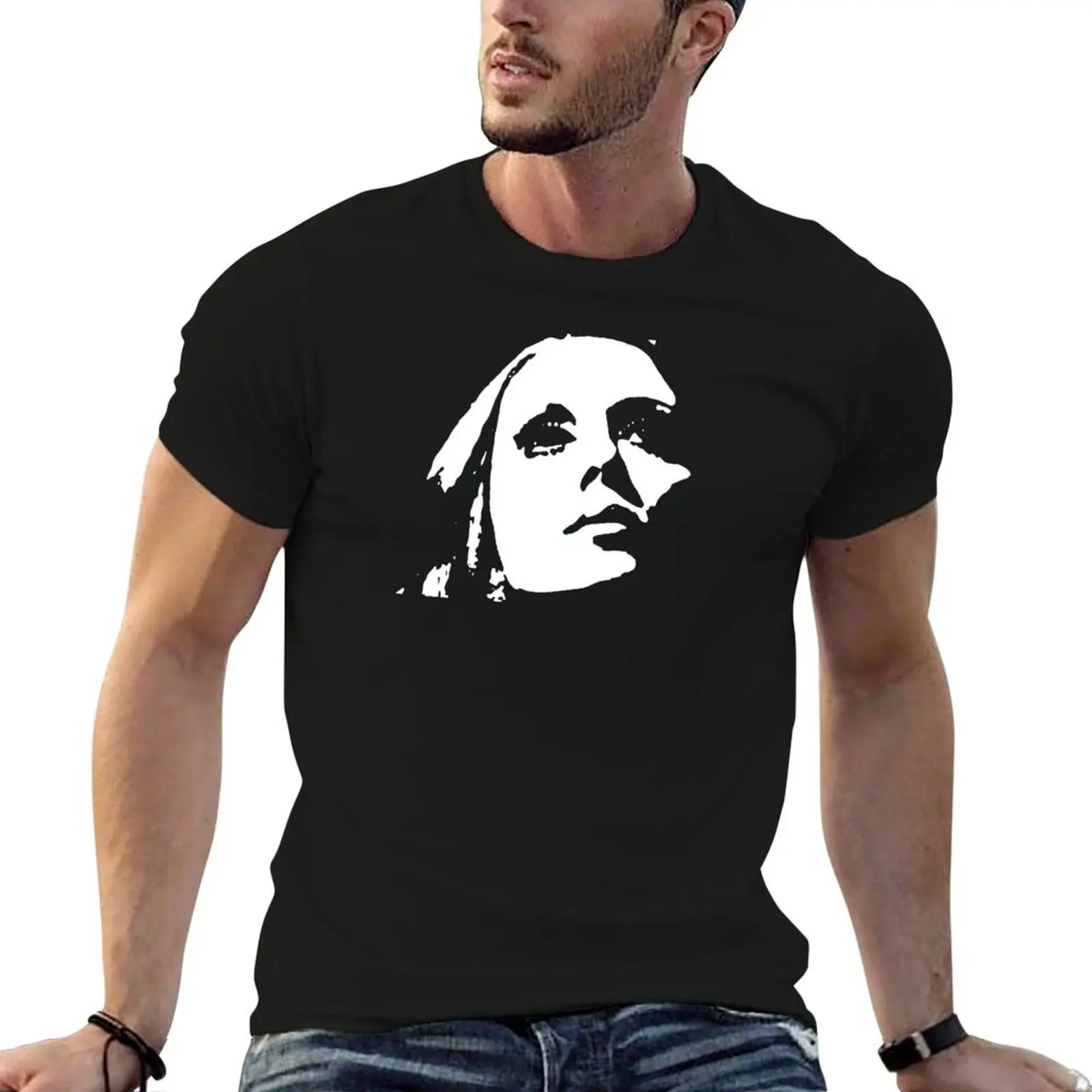 

Caricature casual men shirt shirts T-Shirt man Black White & Fairuz t t  for man -