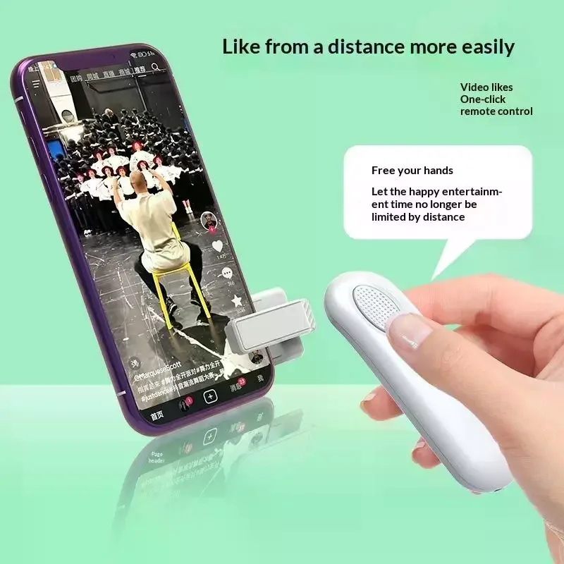Mini Wireless Page Turner Remote 55mAh Lightweight Clicker for Content Creators  Browsing E-Reader Use