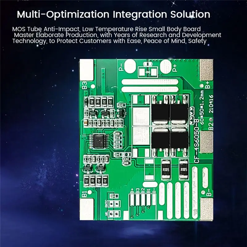 DTB7 4S 14.6V 12A BMS Lifepo4 Protection Board, Lithium Battery Balance Charging Module for Electric Tools 18650