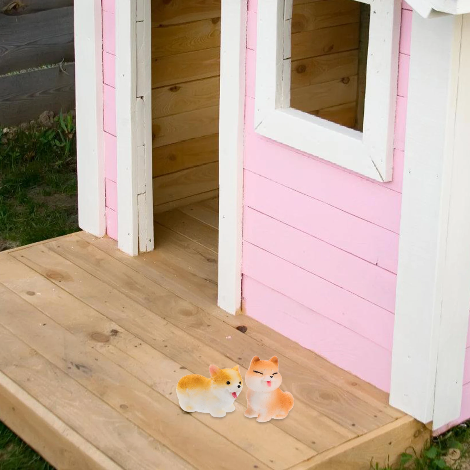 

8Pcs Resin Dog Decor Cute Mini Dogs for Garden Decor Indoor Outdoor Micro Landscaping Desktop Family Decoration Tiny Animal