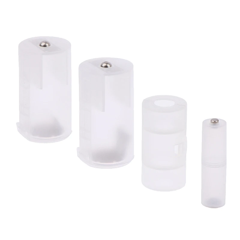 1Pcs AAA to AA/AA to C/D Battery Conversion Adapter Switcher Converter Case Box Holder Converter Case