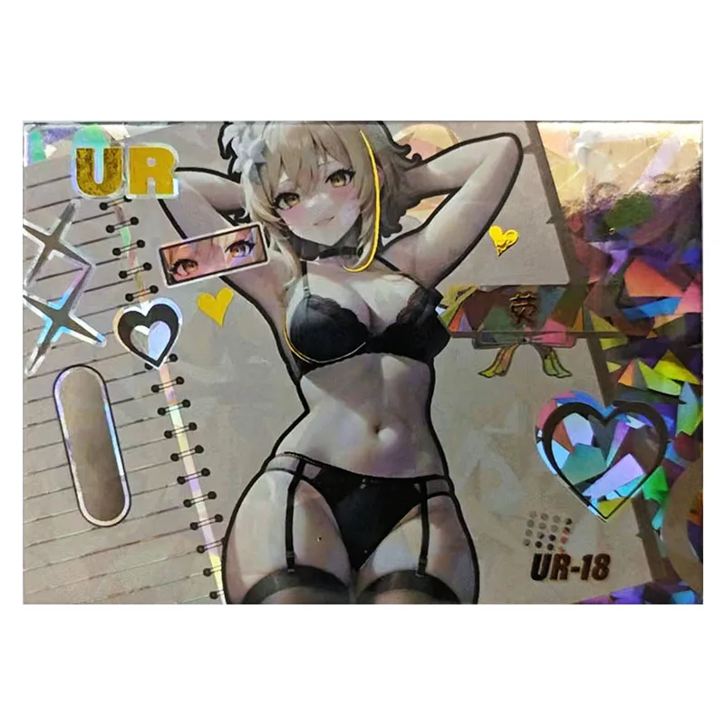 Anime Goddess Story Rare UR Refraction Foil Irene Angelene Fiammetta Dunkerque Toys for boys Collectible Cards Birthday Present