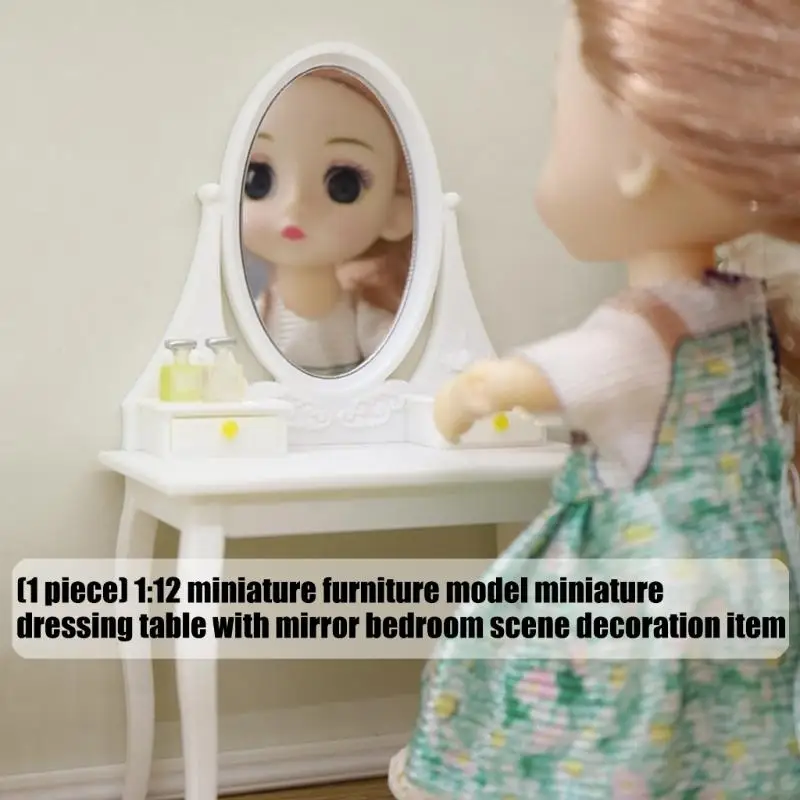 

Реалистичная мини-мебель, белый комод в масштабе 1/12, традиционный дизайн, креативные игровые аксессуары A2UB