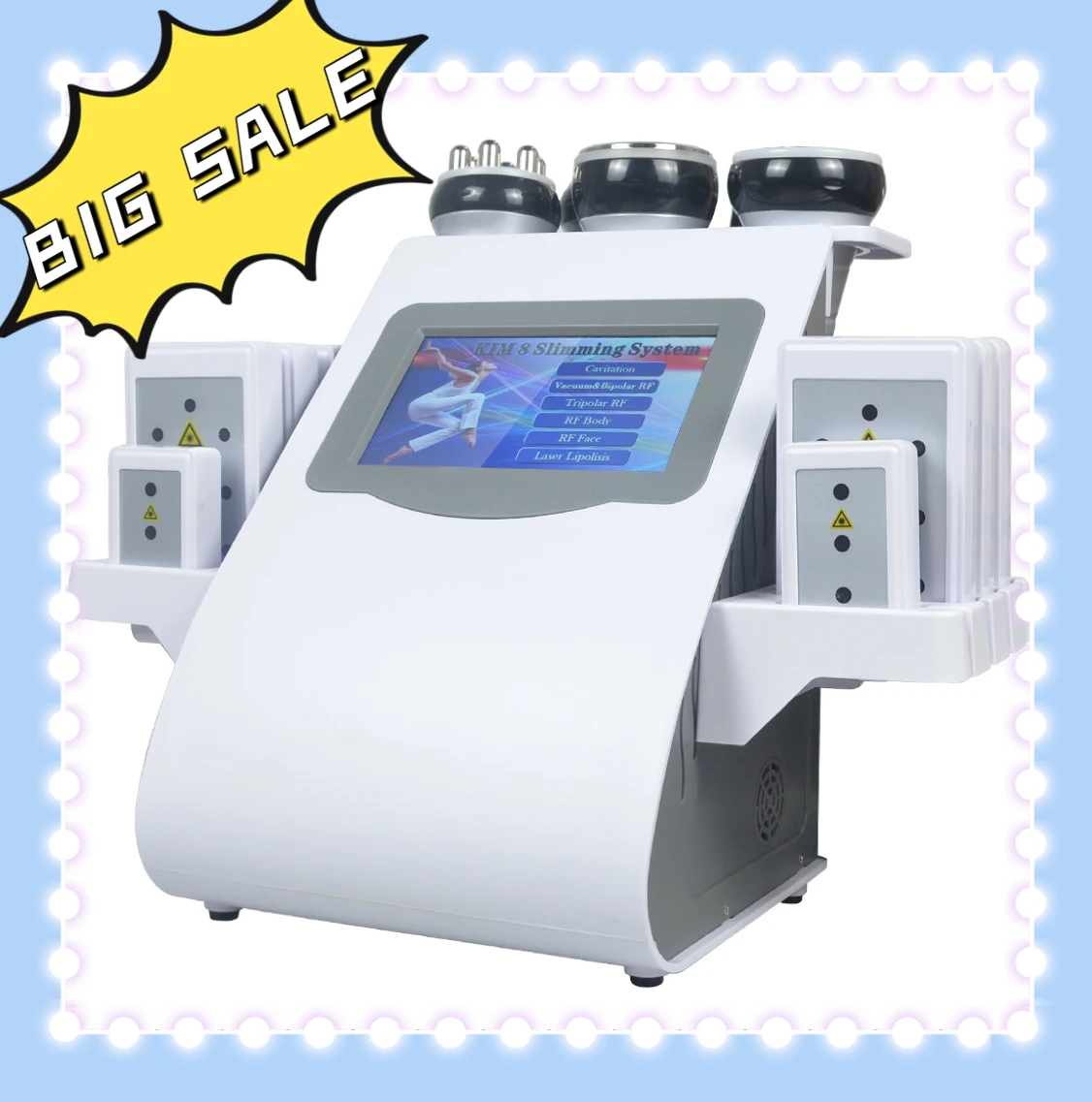 Sentidos 6-in-1 40k KIM 8 Cavitating Machine Household Beauty Tools Delivered Locally in the United States Quick Delivery, Free Gift of A Bottle of Gel