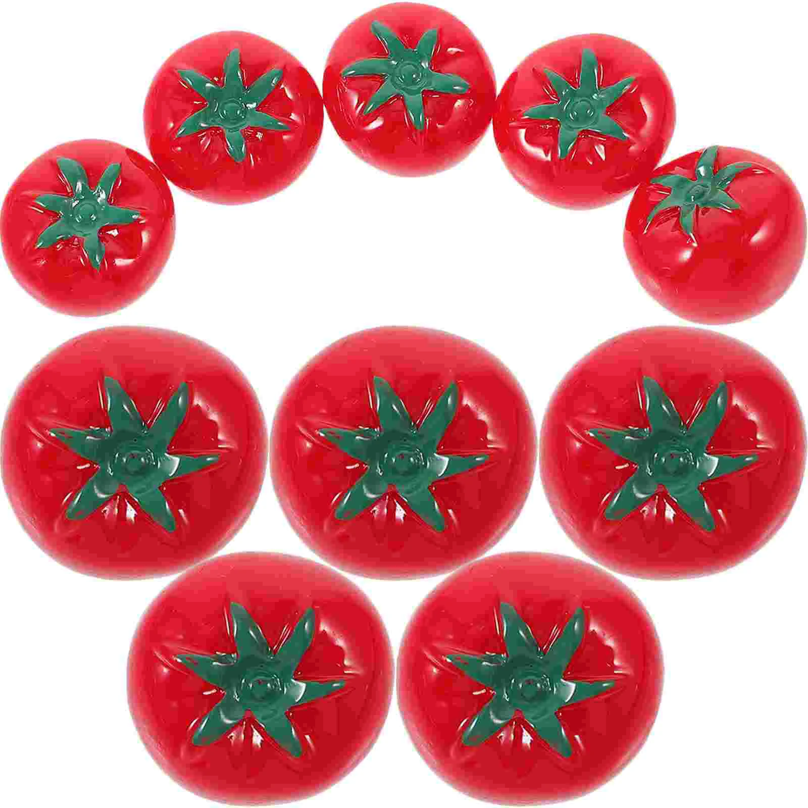 

20 Pcs Fruit Artificial Miniature Fruits Tomato Decor Cherry Tomatoes Layout Scene House Red Photo Prop Simulation Child