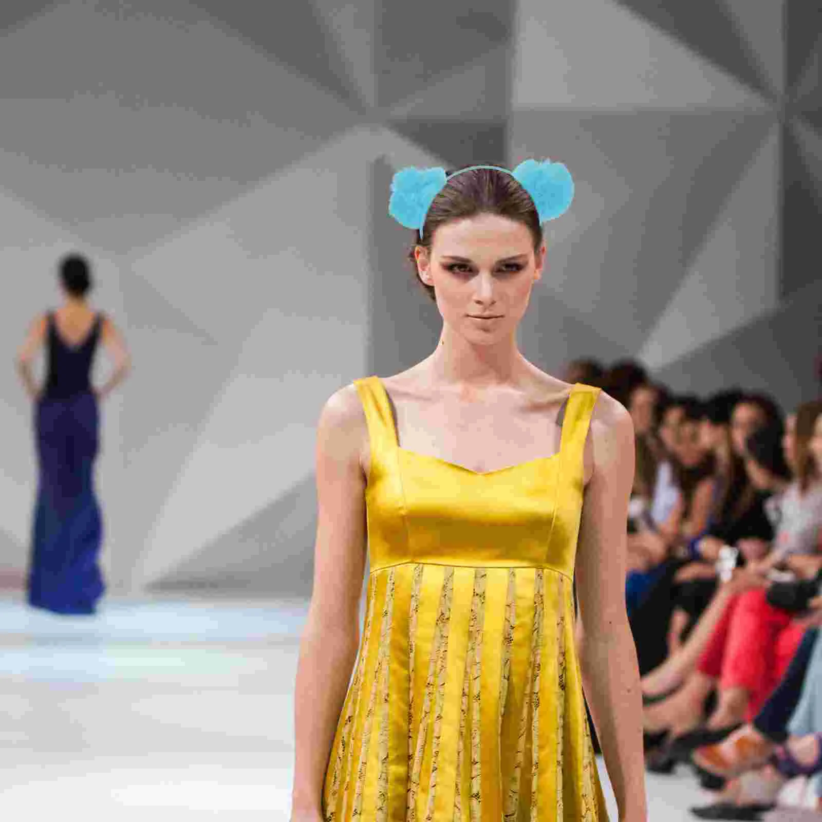 Bola de pele bandana festa headbands fofo pom poms carnaval aniversário cosplay feriado