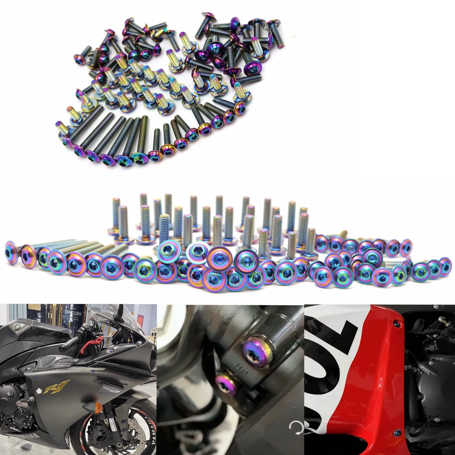 10Pcs Acabado Azul …