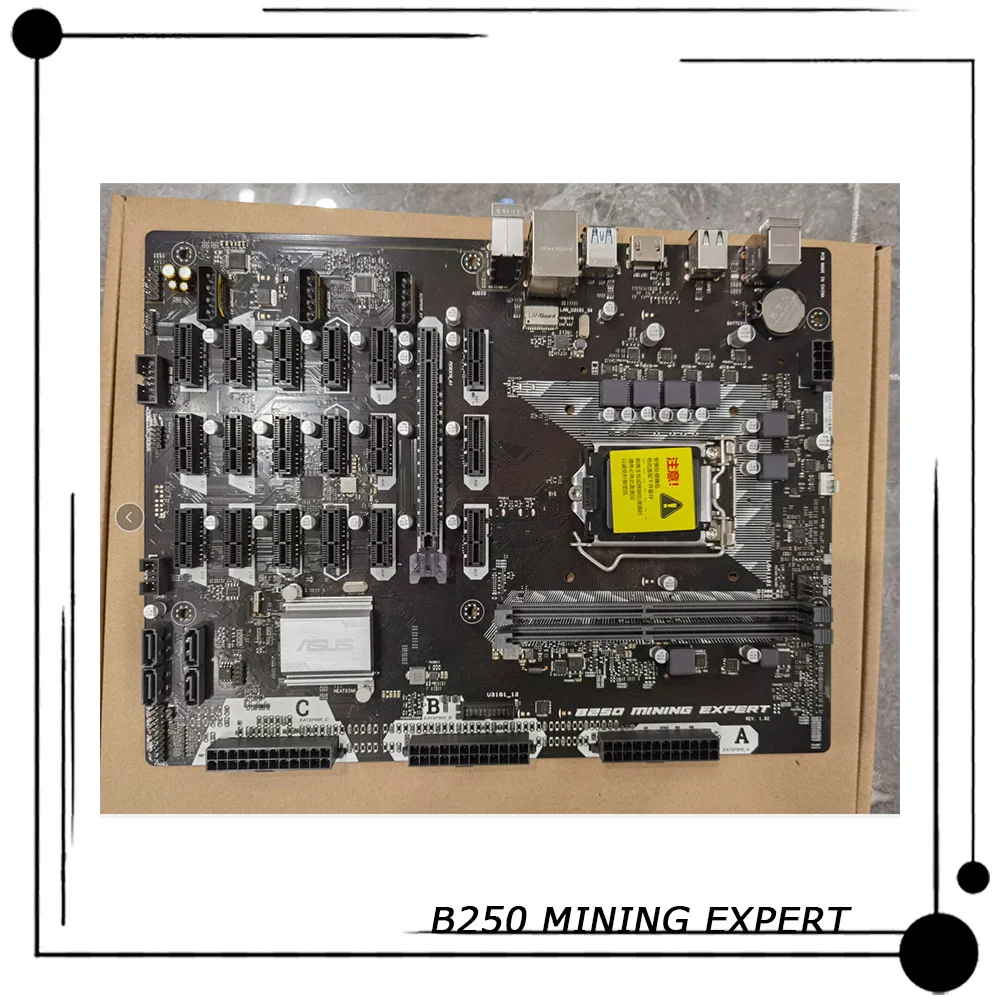 

B250 MINING EXPERT для материнской платы Asus ATX 1151 DDR4 B250 с поддержкой 7-го/6-го поколения i7/i5/i3/Pentium/Celeron 32 ГБ PCI-E 3,0