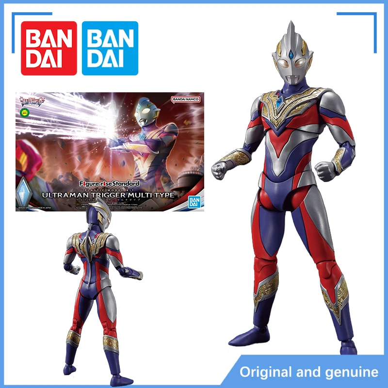 Spot Bandai Original anime character rise standard FR Ultraman trigger multi-genre model anime action figure toy gift for kids