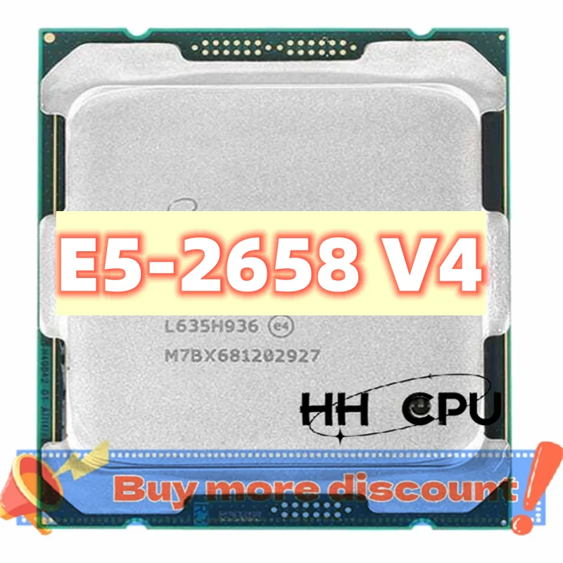 Xeon E5 2658 V4 Processor SR2NB 2.3Ghz 14 Core 105W Socket LGA 2011-3 CPU 2658V4