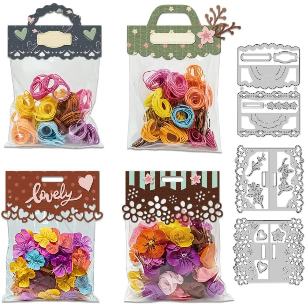 Tasche Topper Stanzformen Kartenherstellung Stanzschablone Metall Karte Stanzungen Scrapbooking Prägevorlage Stanzformen für Geburtstagsgruß