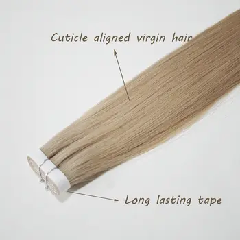 【新品】Full Shine 一體式隱形接發,貼片式真人髮絲,Remy Skin 髮束,加厚髮尾,女士適用 10 最佳銷售 膠帶式接髮 - №9