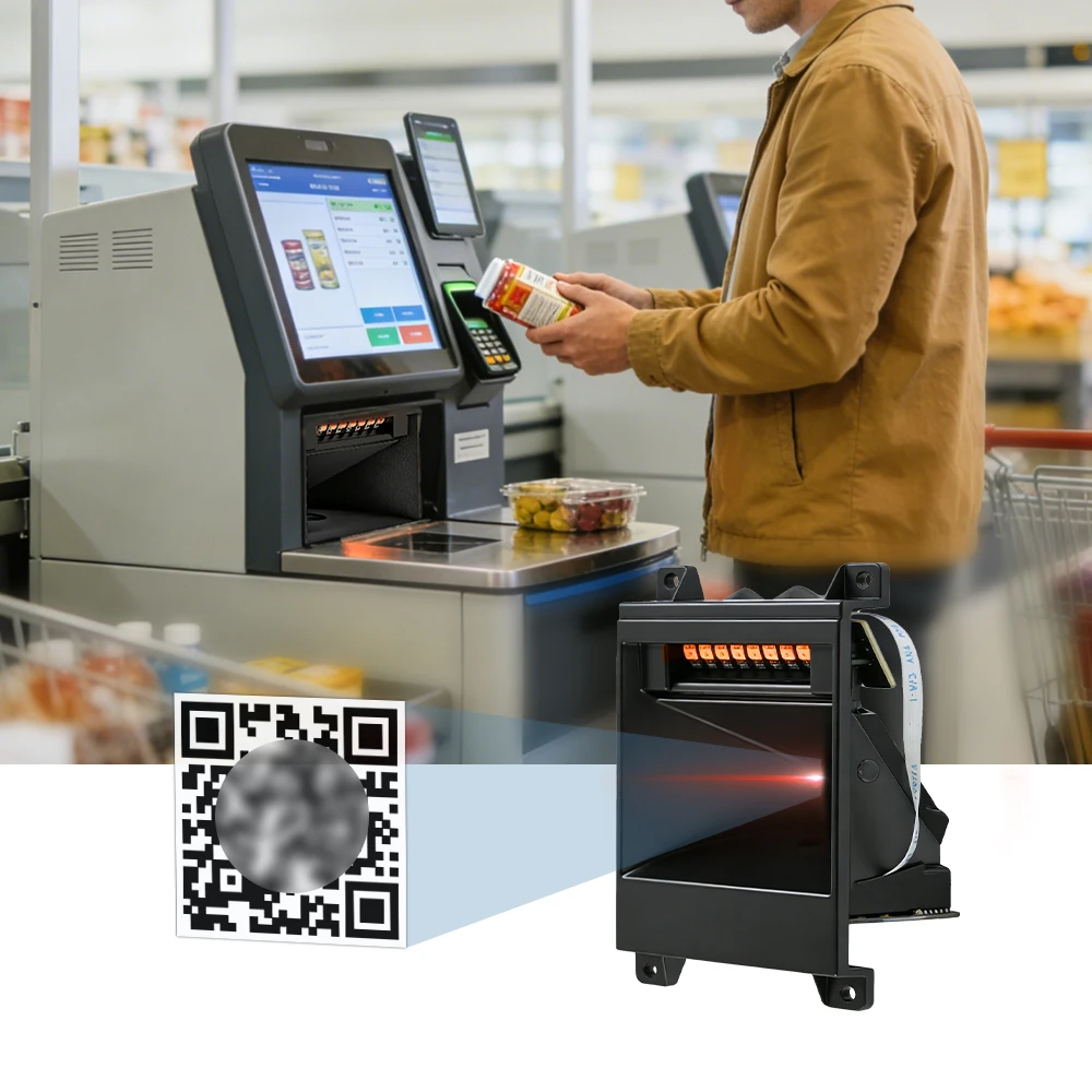 

Модуль встраиваемого мини-сканера штрих-кодов MS-3102, считыватель QR-кодов для розничной торговли/логистических киосков