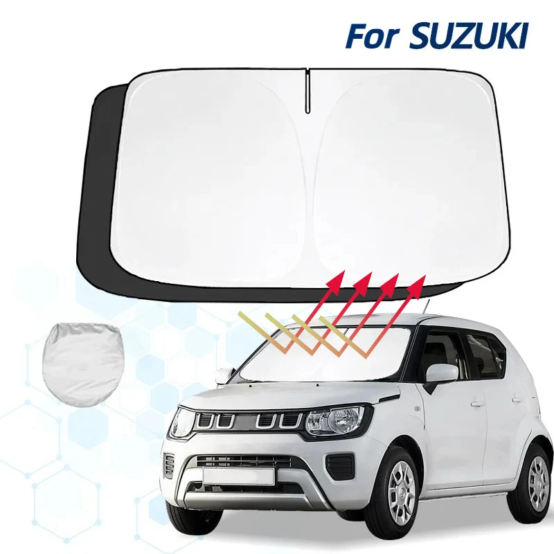 

Windshield Sun Shade For Suzuki ignis Sunshade Sun Visor Protector Foldable Blocks UV Rays Keep Your Car Cooler