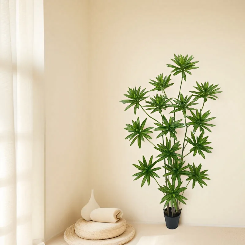 

Green lily bamboo, indoor living room decoration, Nordic wind potted tree, large floor