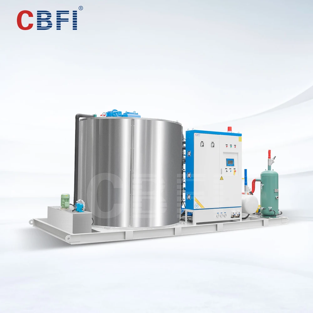 CBFI 30 Ton Industrial Flake Ice Machine with Energy Saving Motor for Concrete Cooling and Other Cooling Projects