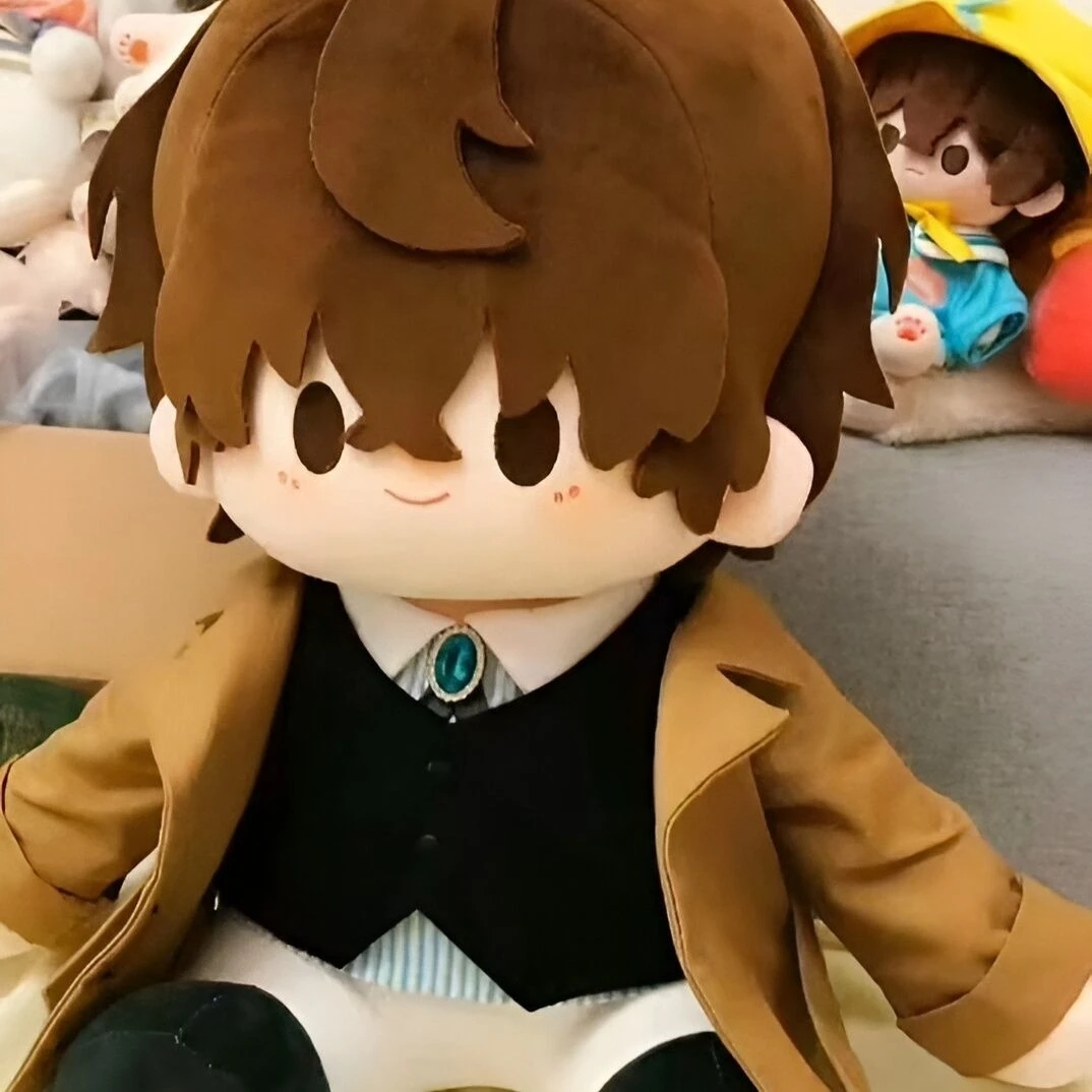 

Bungo Stray Dogs Dazai Osamu Cosplay Cartoon Furry Adorable Delicacy Puppet Sitting Position Naked Baby Cotton Doll Maumet Anime