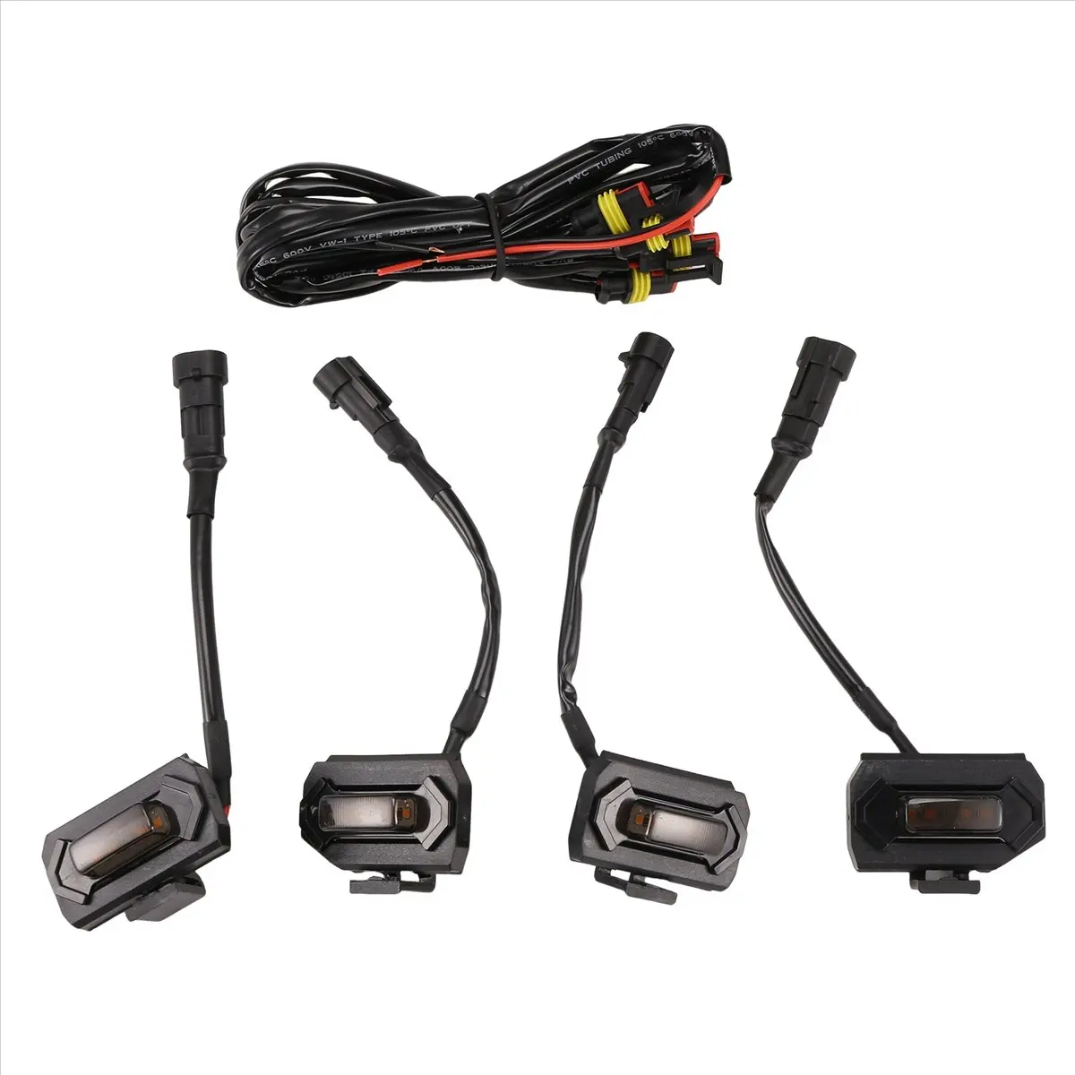 4PCS LED Front Grill Lights for Off Road Sport 2020 2021 External Grill Lamp, Yellow Light