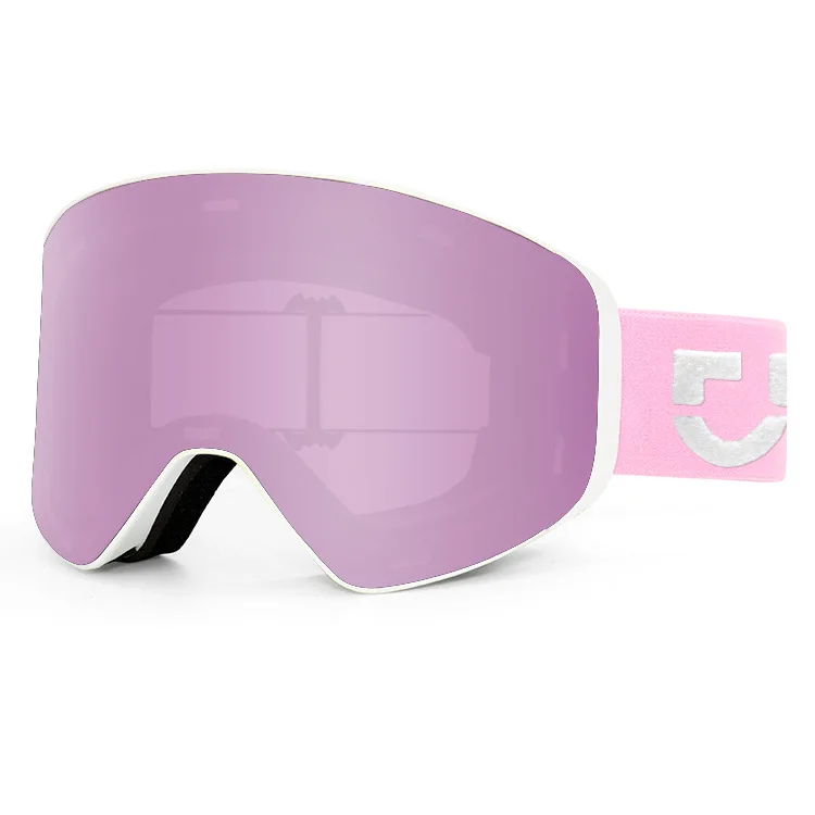 Occhiali da sci per uomo e donna con protezione per gli occhi da alpinismo anti-ultravioletti per sport all'aria aperta antiappannamento a doppio strato